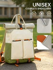 myco bags American Street Style Ins Niche Embroidered Letter Sweet & Cool Design Backpack Travel Bag 15.6 Inch Laptop Backpack - Multicolor - View 7