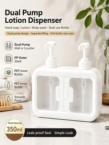 1pc Squishy‑Touch Press Empty Dispenser Bottles, Multi‑Color Style, Solid Pattern, PET Plastic Material, All‑Season Use, Minimalist Style, For Adults, For Travel Bathroom Kitchen Dorm Storage Organizing Occasions Bathroom Accessories Christmas Gift - Multiple Styles - View 8