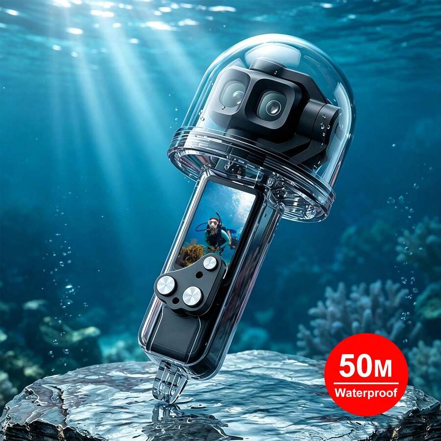 For Osmo Pocket 4P PULUZ 50m Underwater Waterproof Housing Diving Cover (Transparent) - View 1