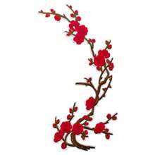 1pc Elegant Oriental Plum Blossom Embroidered Patch, Heat-Activated Iron-On Floral Applique, Suitable For Cheongsam, Hanfu - Multicolor - View 27