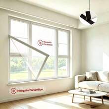 Anti-Mosquito Window Screen, Window Mosquito Net, White Fiberglass Invisible Insect Screen, Repels Mosquitoes And Moths.Mosquitera Ventanamosquitera - Screen Windows - View 2
