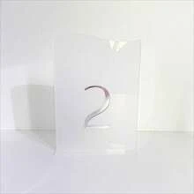 Números de mesa para boda, letreros de mesa únicos con arco inclinado, números de mesa elegantes y modernos en color plata, letreros de boda, decoración de boda - Mate + número - Ver 7