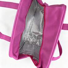 Fashionable Cute Animal Print Insulated Fresh-Keeping Large Capacity Lunch Box Bag, Suitable For Office Commute Insulated Lunch Bag - Hot Pink - View 3