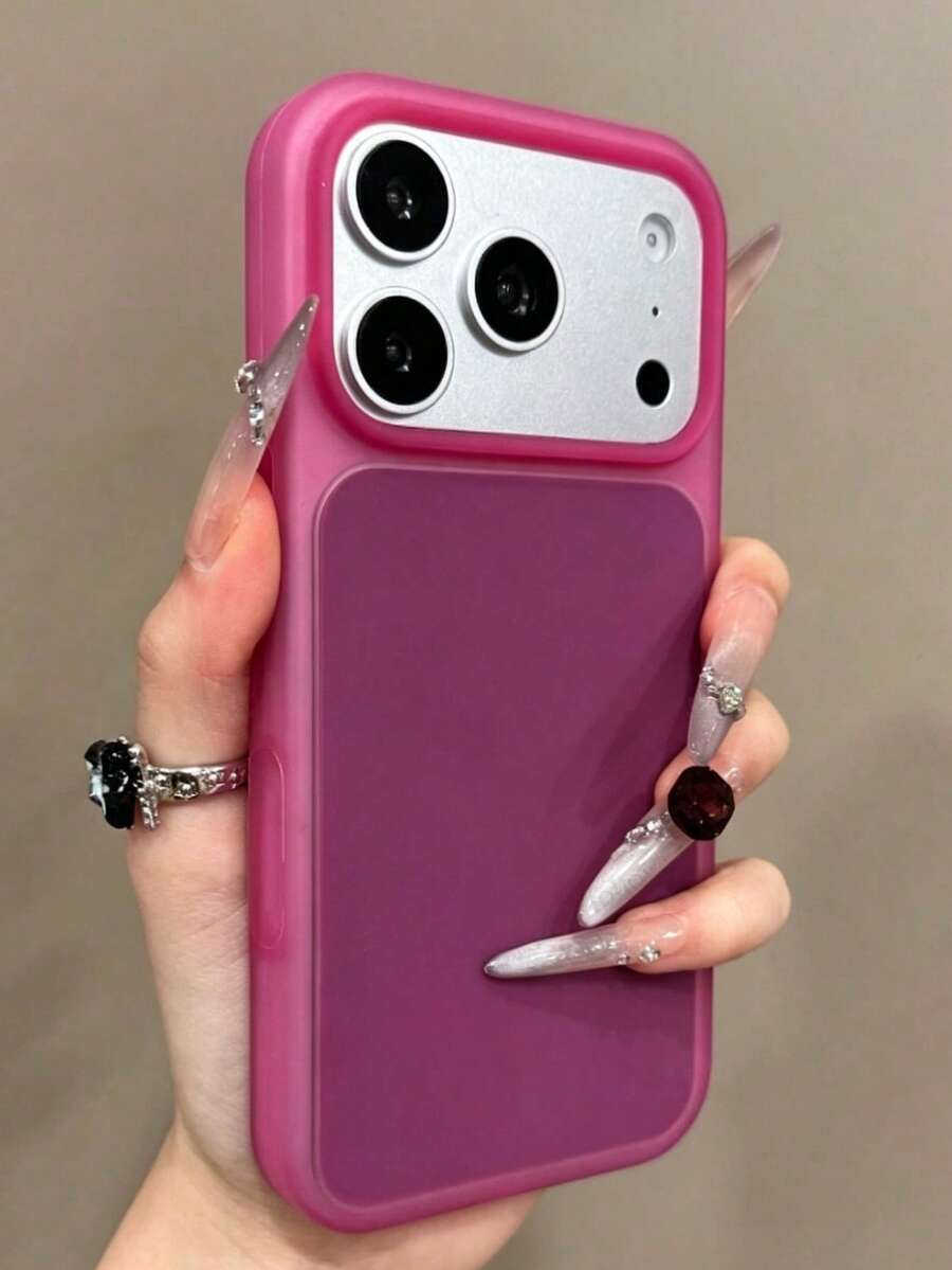 Matte Skin-Feel Jelly Soft Phone Case Compatible With Iphone 17 Pro Max 17 Pro 17 16 15 Pro Max, Ultra-Thin Liquid Silicone Shockproof Protective Back Cover - Burgundy - View 1