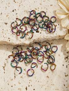 100Pcs 304 Stainless Steel Open Jump Rings, Multi‑Color Connector Rings, Charms For Jewelry Making, DIY Necklace Bracelet Earring Making Supplies - Open Ring - View 5