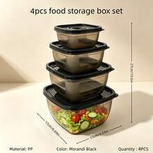 Set 6 Wadah Penyimpanan Makanan Plastik untuk Microwave, Masing-masing dengan 6 Tutup Pengunci, Anti Bocor, Dapat Digunakan Kembali, Multifungsi untuk Dapur Rumah, Persiapan Makanan, Kotak Bekal, Kulkas, Piknik, Kembali ke Sekolah, Kantor, Berkemah, Liburan - MultiWarna - View 17