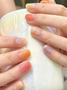 漸層色美甲貼紙 DIY 自黏式美甲藝術貼花條飾，適用居家、職場、戶外旅行、送禮、美甲沙龍 - 彩色 - 查看 4
