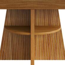 Extendable Dining Table, Dining Room Table, Kitchen Table, Balcony Table, Round Dining Table, Extendable To Oval, 110-150, Seats Up To 8 People, Dark Brown - Dark Brown + MDF - View 8