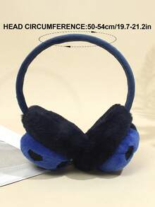 1PC Soccer Style Plush Earflap Warm Ear Muffs, Suitable For Outdoor Skiing, Cycling, Daily Wear With Embroidered Design - Multicolor - View 8