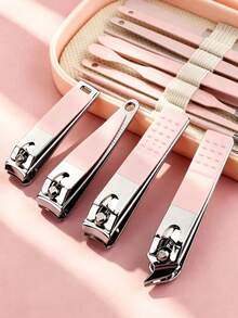 14pcs Professional Manicure Set, Stainless Steel Nail Tools Kit (With Portable Storage Box), Suitable As Gift For Friends And Parents, Nail File, Hand And Foot Care Accessories, Christmas Gift, Back To School, Halloween, Christmas, School, Beauty - Multi-color - View 7