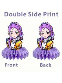 Mattel Kpop Demon Hunter Honeycomb Decor Birthday Party Tabletop Decoration Honeycomb Stand Party Gathering Scene Paper Honeycomb - View 3