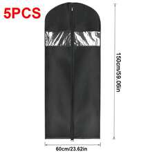 5 PCS Large Hanging Suit Bags Dress Coat Jacket Clothes Cover Dust Protector - View 1