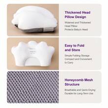 Philips Avent Baby Bath Seat Support Net Infant Bathing Seat Support Mat, Adjustable Four-Pointed Baby Shower Net Bathtub Sit Up Mesh For 0+ Months Baby(No Bathtub) - Multicolor - View 7