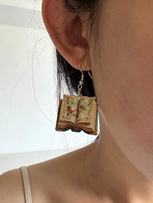 Topi Buku Desain Kreatif Kasual Minimalis Mewah Ringan dengan Anting-Anting yang Dipersonalisasi
