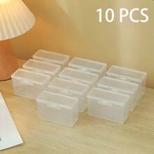 1set Clear Storage Box Set With Lids, Sturdy Plastic Organizer. Stylish Storage Solution For Business Cards, Game Cards, Credit Cards And Playing Cards - View 3
