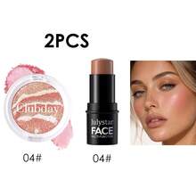 Effortless Sculpt Blush Contour Makeup Set, Marbled Baked Blush Brings Luminous Natural Flush, Contour Stick Enhances Facial 3D Effect. Lightweight Non‑Greasy Texture, Keeps Flawless All‑Day Look For Various Makeup Styles. - Set - View 13
