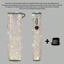 BLBLBL 1SET (1pc Protective Case + 1pc Disassembly Tool) Multi-Color Solid Color Sparkling Rhinestone 360° Artificial Diamond With Large Hanging Hole Luxury Electronic Cigarette Protective Shell FOR IQOS ILUMA I ONE/ILUMA ONE; Suitable For Daily Protection Of Your IQOS Lrma I-One, The Diamond Sparkling Features Are Even More Prominent Under Brilliant Lights And Sunlight! More High-End As A Gift - Diamond Version - View 22
