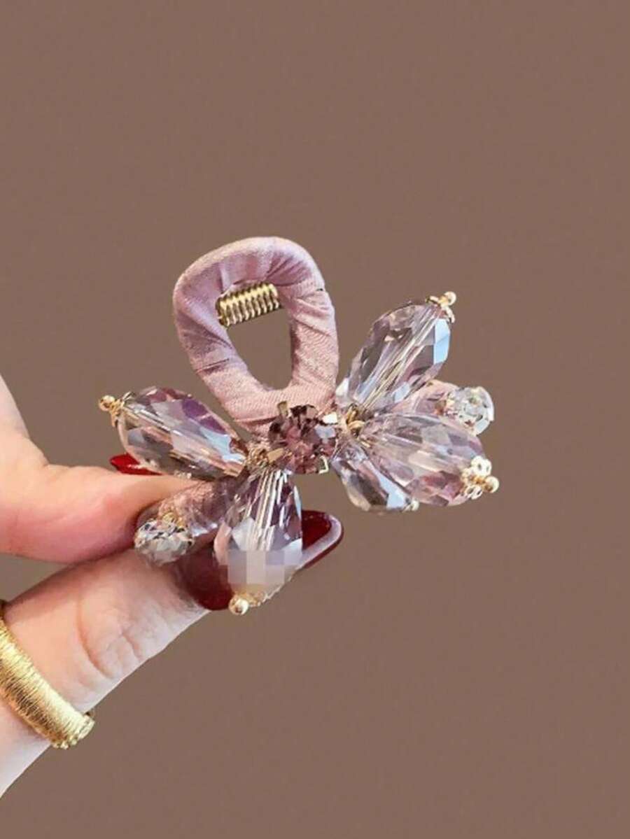 1pc Half-Up Bow Hair Claw Clip For Women, 2026 New High-End Back Hair Clip, Side Hair Clip