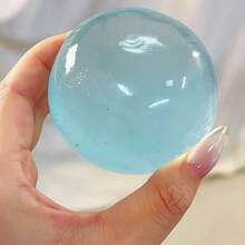 Malleable Slow Rebound Blue Coconut Oil Squeeze Ball, 6cm Round Malt Material Stress Relief Squeeze Toy, Holiday Gift, Fun Cute Gift, Birthday Gift, Easter Gift, Halloween Gift, Christmas Gift, Party Favor - Style - View 7