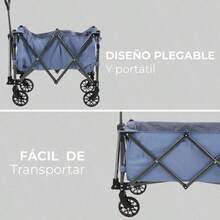 Carts & Wagons, Shopping Trolleys - Greyish Blue - View 2