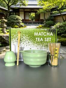 2/4/5pcs 500ml Handmade Vintage Ribbed Matcha Bowl Set, Made Of Premium Ceramic, Elegant And Exquisite, Easy To Carry And Use, Suitable For Business Meetings, Art Appreciation, Travel, Leisure And Other Occasions, Also Suitable For Japanese Tea Ceremony And Back To School Season - Multicolor - View 16