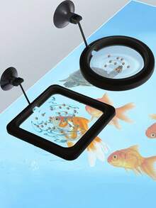 Floating Fish Tank Feeding Ring With Suction Cup, Square And Round Fish Tank Feeder, Anti-Dispersion Feeding Tool, Suitable For Goldfish And Turtles - Multicolor - View 1