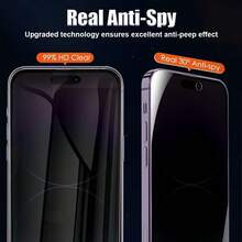 Yezodawee 1pc Full Coverage Hydrogel Film Screen Protector Compatible With Phone 16 15 Pro Max 14 Plus 13 12 Mini 11XRXXSMax Anti-Scratch, Anti-Fingerprint, Full Coverage - 1pc - View 4
