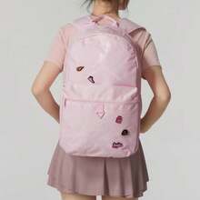 Tas Ransel/Tas Bahu Nike Jordan Fashion dengan Resleting, Model Reguler, Unisex, Warna Pink - Berwarna merah muda - View 3