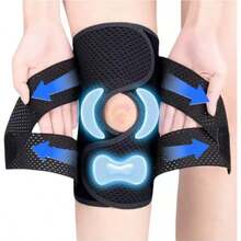 1pc Upgraded Breathable Adjustable Compression Knee Support Sports Protective Gear Meniscus Knee Pad - Multicolor - View 10