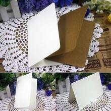 20/50pcs DIY Rounded Corner Foldable Greeting Cards - 19.7x14.8cm/7.75x5.8in Blank Doodle Cards. Available In Pearlescent, Kraft And Solid Color Cardstock. Suitable For Birthday, Wedding, Thank You Party And Daily Correspondence - Greeting Card - View 12