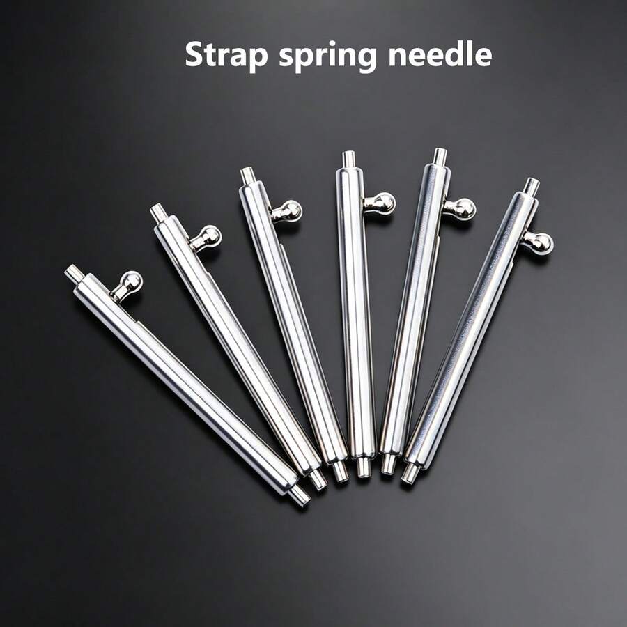 10PCS/20PCS Quick Release Watch Pins, 1.5mm Diameter Stainless Steel Spring Bars, 20mm/22mm Length, Watch Band Accessories Compatible With Xiaomi/ Watch Band Opener Repair Tool Kit - Silver - View 1