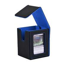 Magic Card Box, Includes 2 Commander Display Stands, Holds 310+ Cards, Comes With Magic Card Dice Tray, Leather Material, Magnetic Design, Suitable For TCG, Collectible Card Games, Magic Cards - Multicolor - View 9