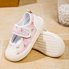 Girls Baby Head-Wrap Walking Shoes, Shallow-Cut Hook & Loop Infant Sports Shoes - Baby Pink - View 8