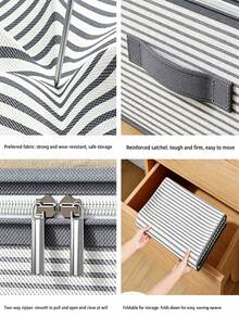 Transparent Large Capacity Storage Bag With Flip Lid And Handle, Portable Hand-Carry Design, Fits Under Bed Or On Top Of Wardrobe To Increase Storage Space; Suitable For Storing Clothes, Apparel, Quilts And Bedding; Storage Room Organization And Clothing Storage Box, Essential For Home, Travel And Dormitory - Multicolor - View 6