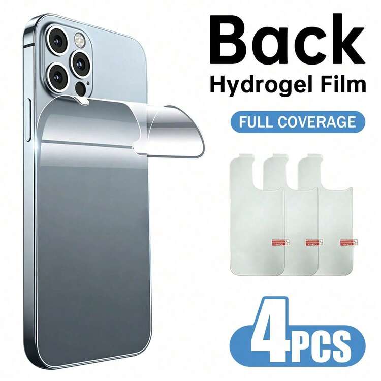 Yezodawee 4pcs Full Coverage Hydrogel Film Screen Protector Compatible With Phone 16 15 Pro Max 14 Plus 13 12 Mini 11XRXXSMax Anti-Scratch, Anti-Fingerprint, Full Coverage - Clear - View 11
