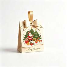 36/72/114pcs Elegant Christmas Candy Bags With Bow-Strong Christmas Motifs,Premium Paper Gift Bags For Cookies, Chocolates And Small Gifts, Gifts For The Christmas Holiday - Style a - View 7