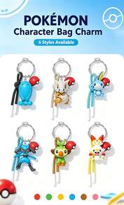 MINISO Pokémon Grookey 角色鑰匙圈，附 Poké Ball 吊飾與棕色掛繩，適用於手提包、背包、鑰匙，生日與聖誕禮物 - 6 - 查看 7
