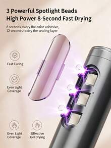 2-In-1 Nail Drill And UV LED Nail Lamp Set, Electric Nail File With Gel Curing Light, Suitable For Nail Art - Multicolor - View 6