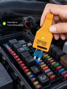 Car Circuit Tester DC 24V Automotive FuseTester And Puller Check For Circuit Breakers For Car ATR ATO/ATC ATM Multi-Functional Car Checker Puller Removal Tool Also Test For Glass Tube Fuse - A - View 9