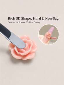 BORN PRETTY 1 Set 5ml Gel Pembentuk 5D Putih Gel Pemodelan PVC Tidak Lengket Dapat Dilepas dengan Peredam UV LED Pengeringan Ukiran Seni Kuku Gel Multifungsi - Putih - View 8