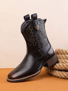 New Cross-Border Fashion Casual Boots - Black Brown - View 15