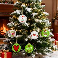 The Grinch 1set Christmas Ball Decorative Pendant, Christmas Tree Pendant, Decorative Ball, Shopping Mall Window Hanging Decoration - Multicolor - View 3
