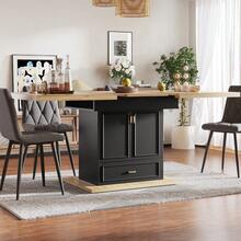 Extendable Dining Table - 110-140 Wooden Table Kitchen & Dining Room - 6-Person Dining Table - Dimensions: 110 X 80 X 75 - Terrace And Living Room - 1 - View 3