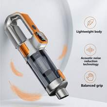 Wireless Car Vacuum Cleaner With LED Light, Powerful Suction 2-In-1 Handheld Vacuum, Portable Rechargeable Handheld Vacuum, Suitable For Car, Home, Office, Pet Hair And Dust, 11.1V 2000mAh - Multicolor - View 6