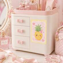 10pcs Cute Fruit Self Adhesive Stickers, Colorful Cherry Strawberry Grape Lemon Pineapple Decorative Decals For Notebook, Wall, Cabinet, Gift Box & DIY Decor - 10Pcs - View 6