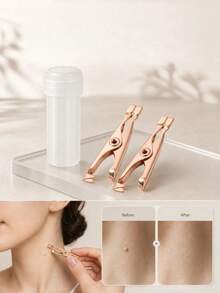 10pcs Reusable Metal Facial Care Clips, Precise Skincare Beauty Tools - Multicolor - View 1