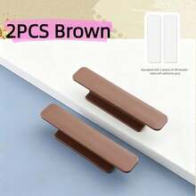 2pcs Self-Adhesive Door Handle, Drill-Free Cabinet Drawer Pull, Adhesive Window Glass Sliding Door Knob, Furniture Hardware Accessory For Home Kitchen Wardrobe - New Pull-out - View 9