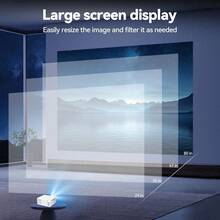 Portable Mini Projector, Supports 1080P Input, Native 240P, Suitable For Home Theater Movies And Games, Compatible With Phone, Tablet, TV And USB, Ideal For Travel And Camping, Only Includes PD Cable, No Plug Or Power Adapter - White - View 3