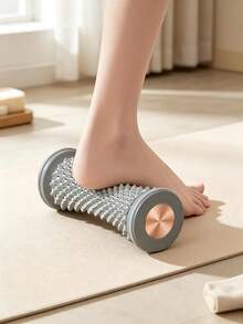 1pc Multicolor TPR Foot Massage Roller, Curved Design With Raised Textured Beads, Deep Tissue Soreness Relief Massager, Suitable For Arch, Heel And Calf, Portable Muscle Relaxation Tool, Ideal For Home Gym Daily Fitness - Multicolor - View 1
