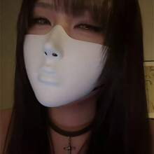 1/2 Buah Topeng Cosplay Topeng Pesta Topeng Modis ABS Topeng Kostum Topeng Setengah Wajah untuk Wanita dan Pria - Tipe A - View 8
